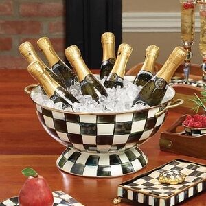 LARGE MacKenzie-Childs Courtly Check Enamel Everything Bowl